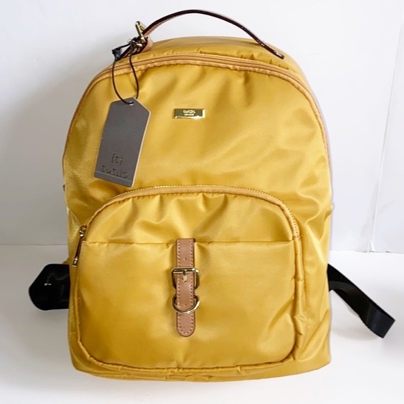 trendy yellow backpack